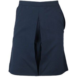 Navy One Pleat Skirt