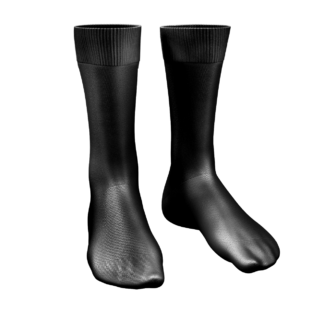 C&S BLACK ANKLE SOCK 2PK