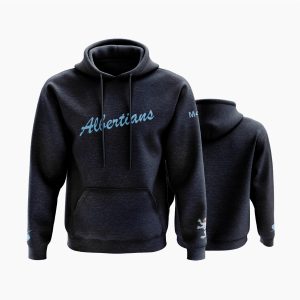 ALBERTIANS HOODIE SCRIPT NAVY