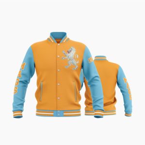 ALBERTIANS LETTERMAN JACKET AMBER/POWDER