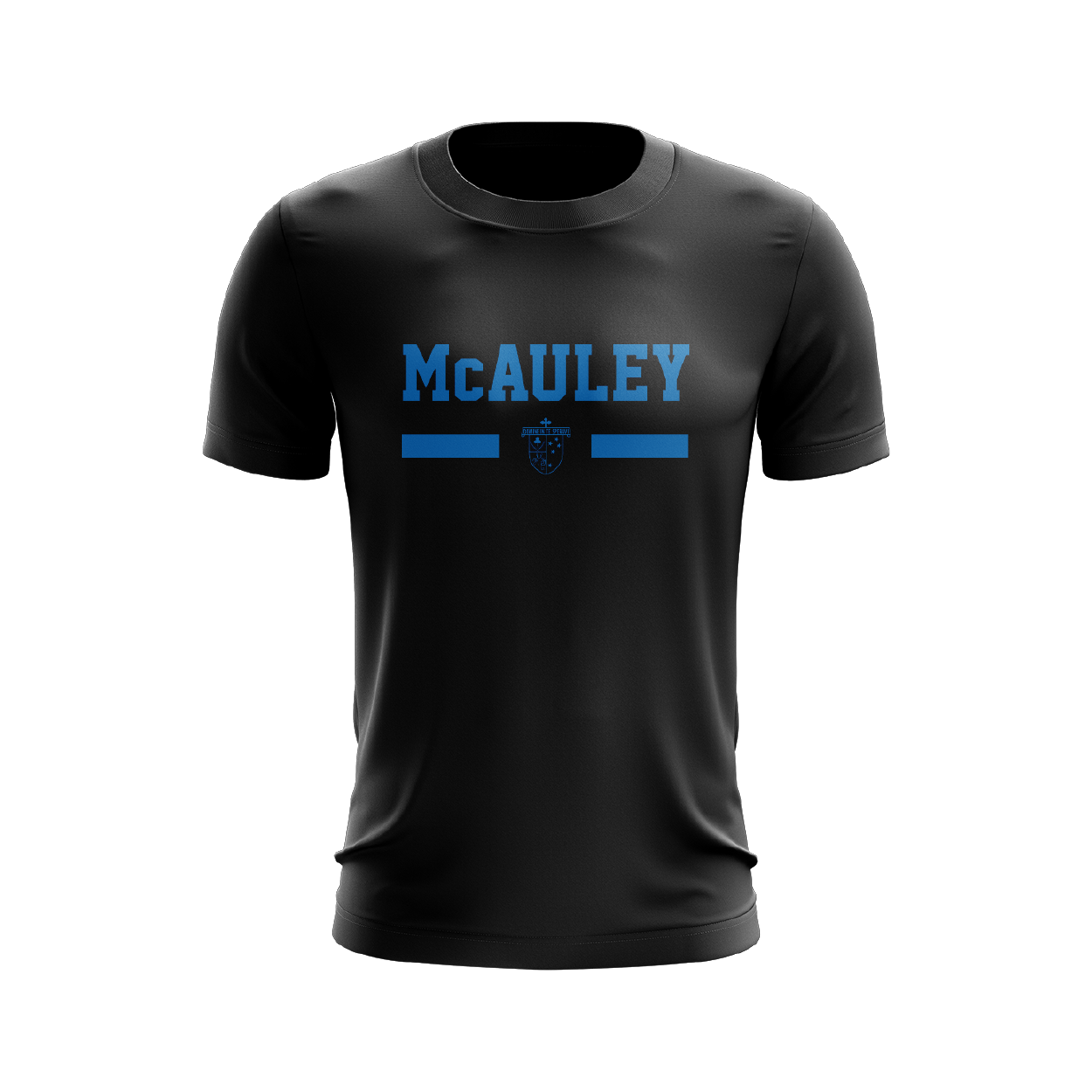 McAuley high school Sports tee - Black/Royal